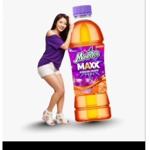 PROMO NEW Mountea Maxx Korean Grape Botol isi 340ml | Mountea Korean Grape| Mountea Botol| Mountea K