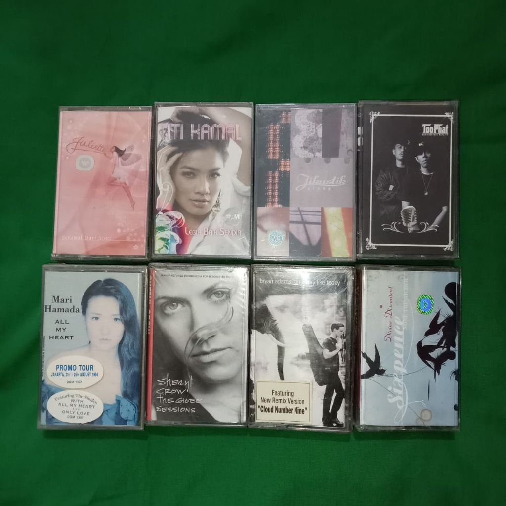 NOS (New Old Stock) - Kaset Pita Original - SEGEL - Sixpence None The Richer - Bryan Adams - Sheryl 