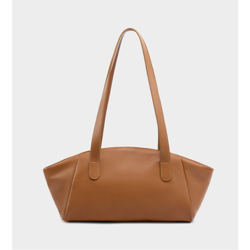 RIVANIAL Tas Bahu Ketiak Kulit Asli/ Tas Tangan Wanita Kerja Tote Belanja Besar Desainer Mewah