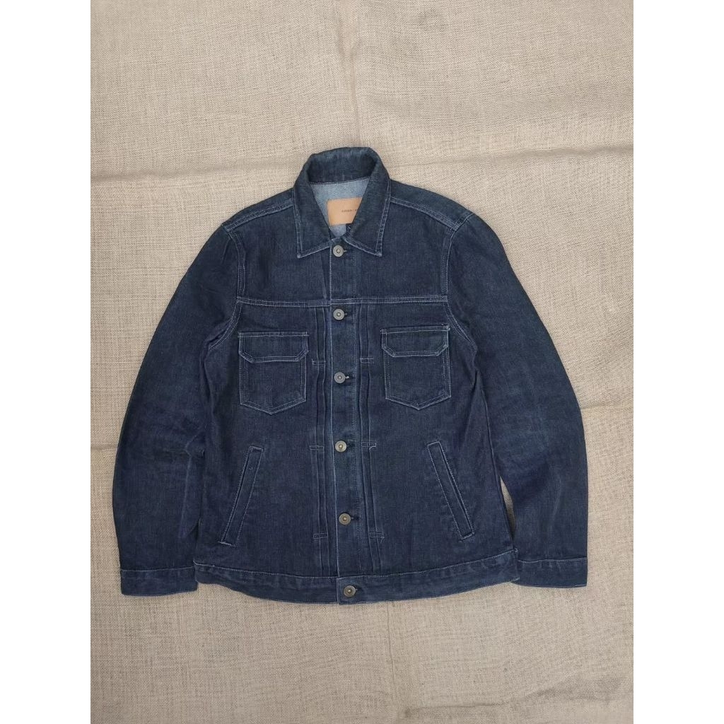 G-Plein Jaket Jeans Vintage Type 2 Denim Trucker Jacket Classic Retro Rugged Style