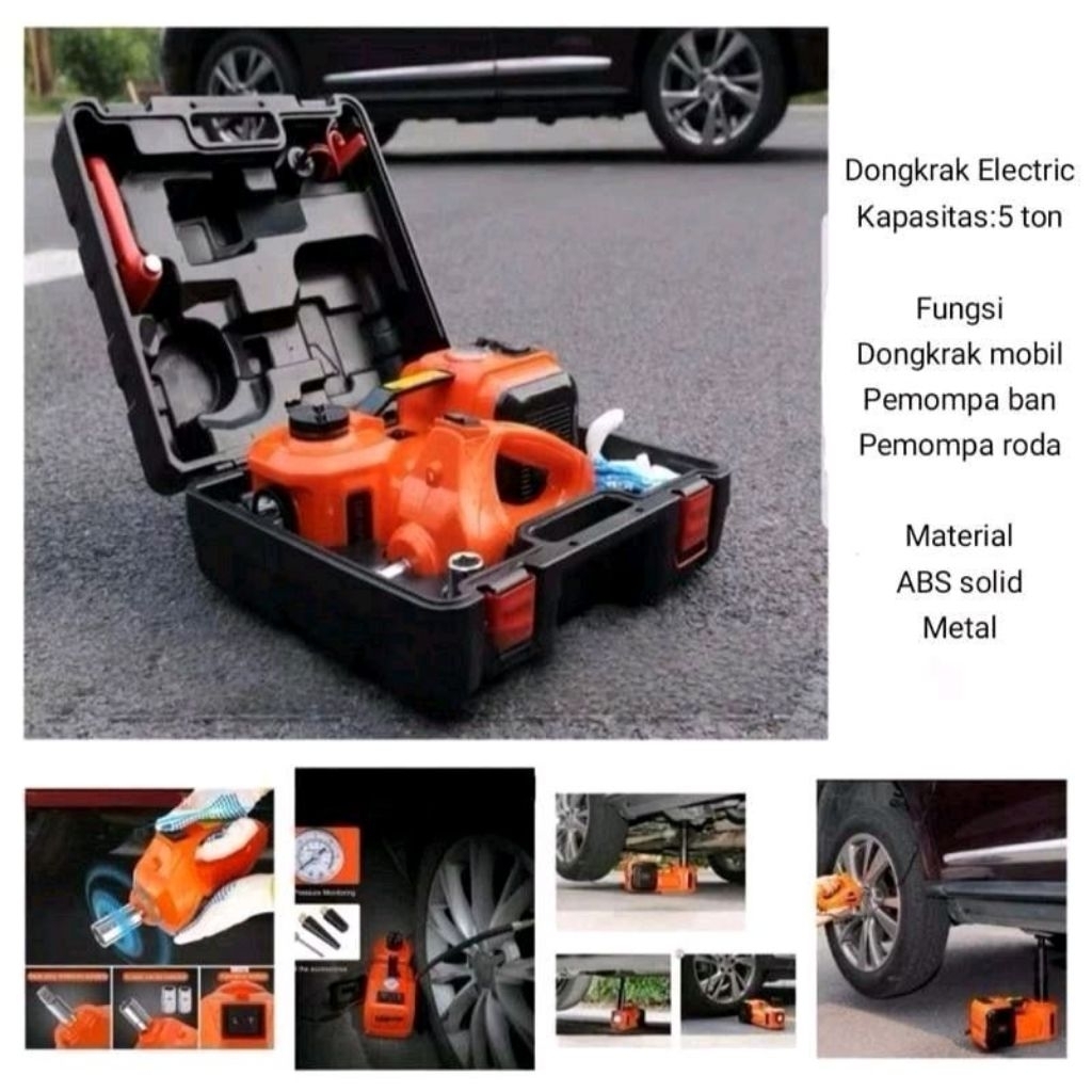 DONGKRAK MOBIL ELEKTRIK 5 TON / Electric Car Jack 5 Ton / Dongkrak Mobil 4 in 1