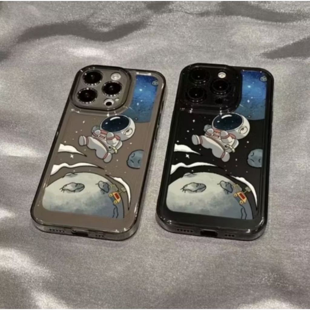 SOFTCASE TPU GREY TRANSPARAN MOTIF ASTRONOT IPHONE XR