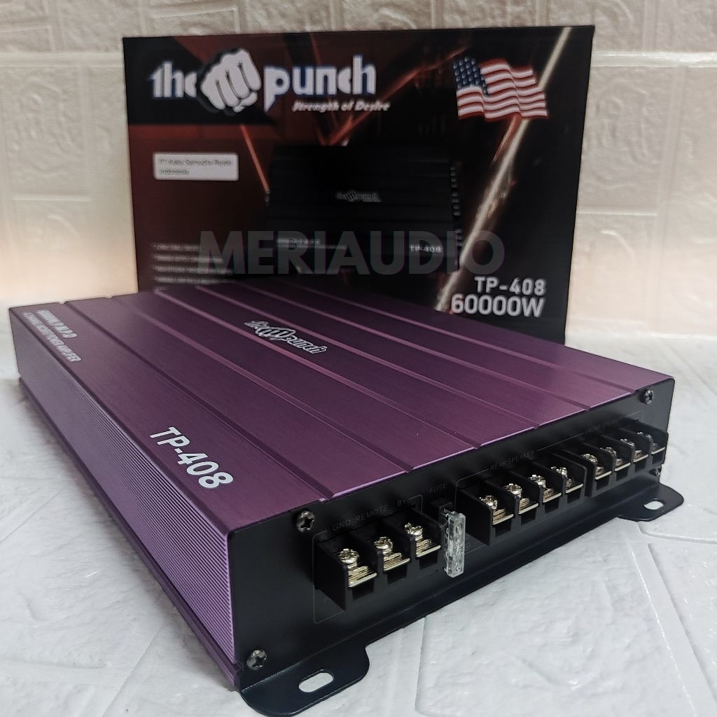 Power THE PUNCH TP 408.4CHANNEL Amplifier 4CHANNEL