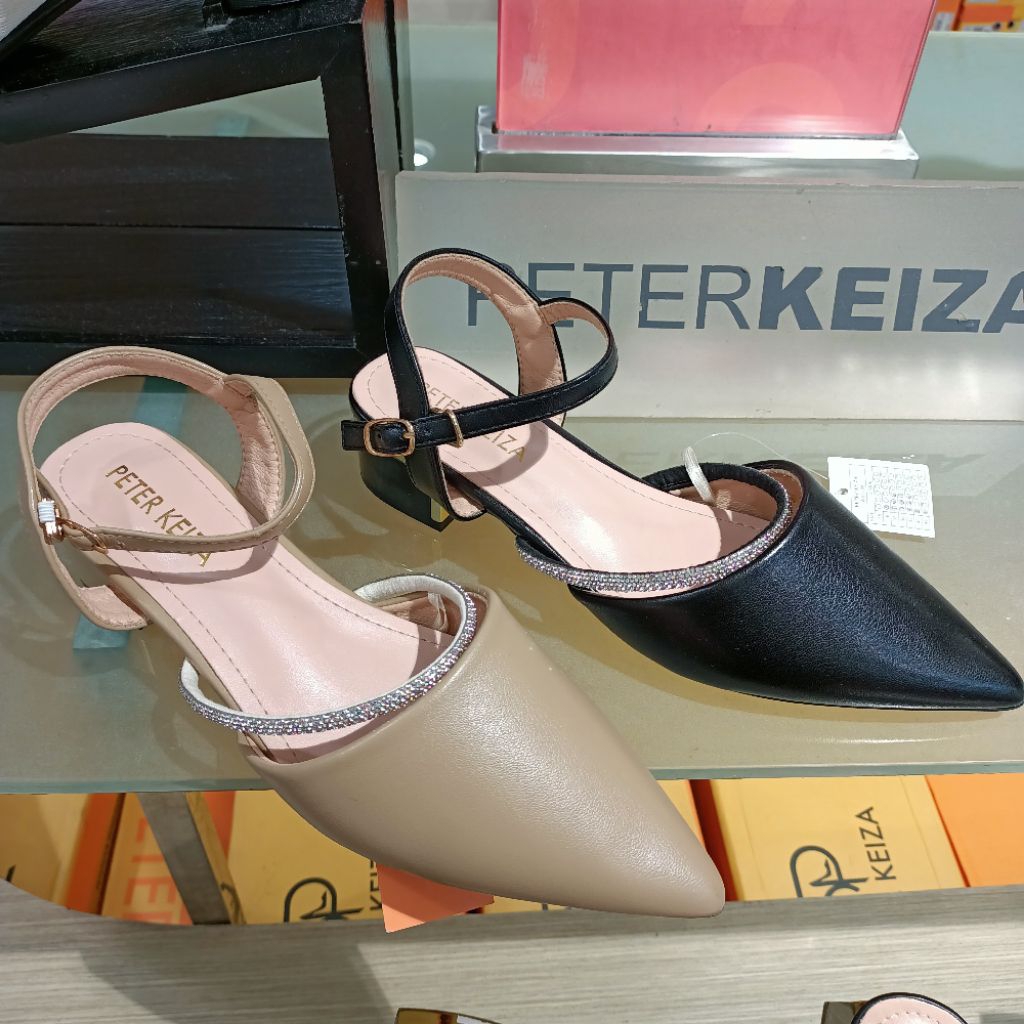 sepatu sandal wanita heels 4cm PETER KEIZA original