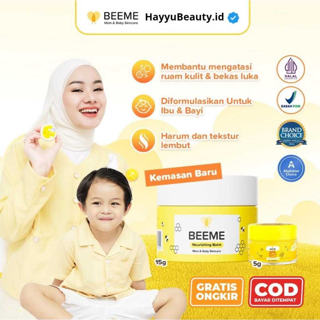 ❤️ Hayyu Beauty ❤️Beeme Nourishing Balm | SKINCARE IBU DAN ANAK 5 GR