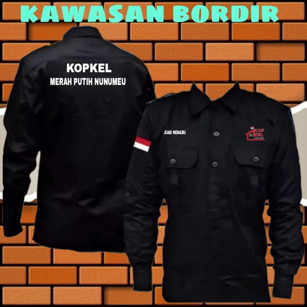 Terbaru kemeja koperasi merah putih kemeja KOPKEL seragam koperasi merah putih baju koperasi merah p