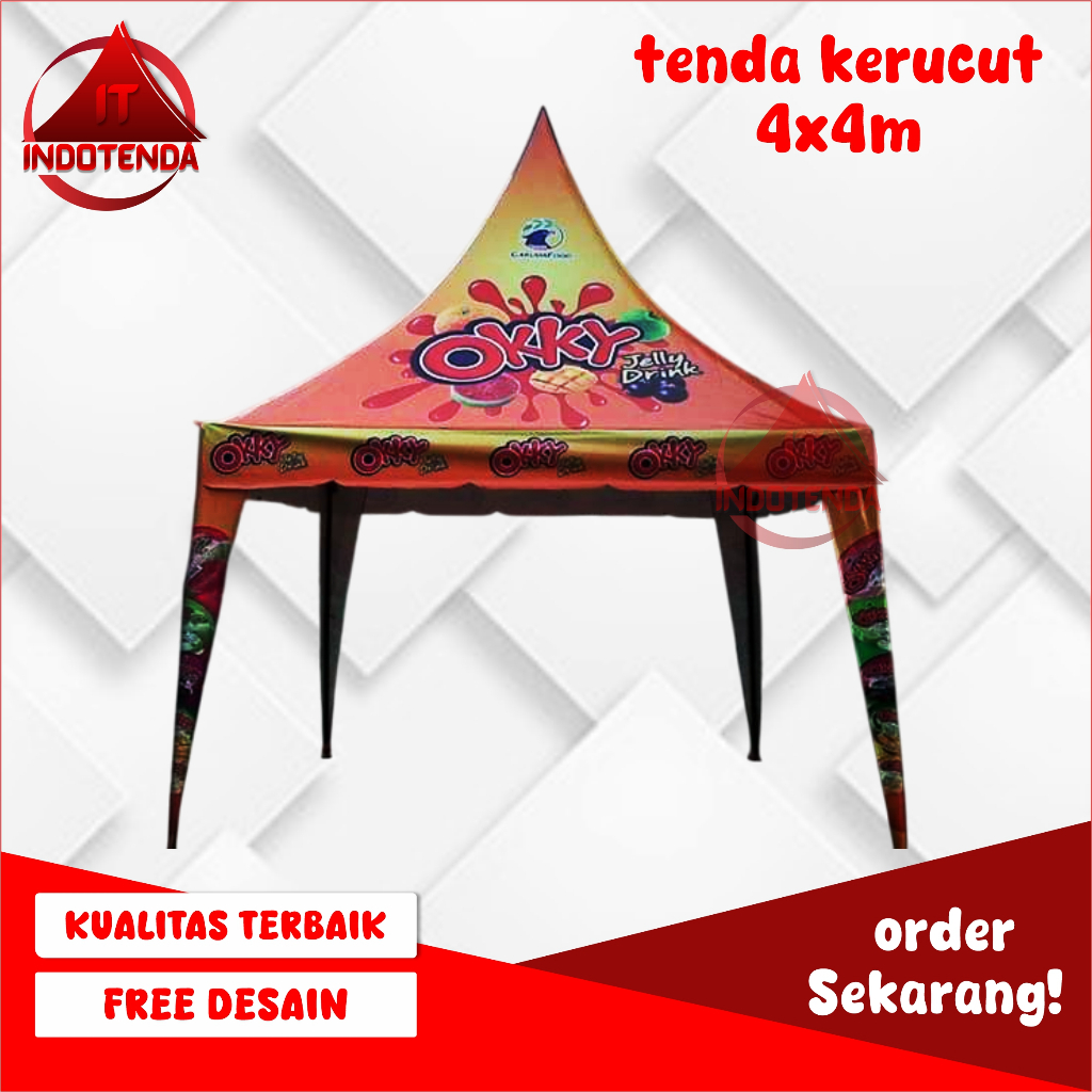 Tenda Kerucut 4x4m Printing