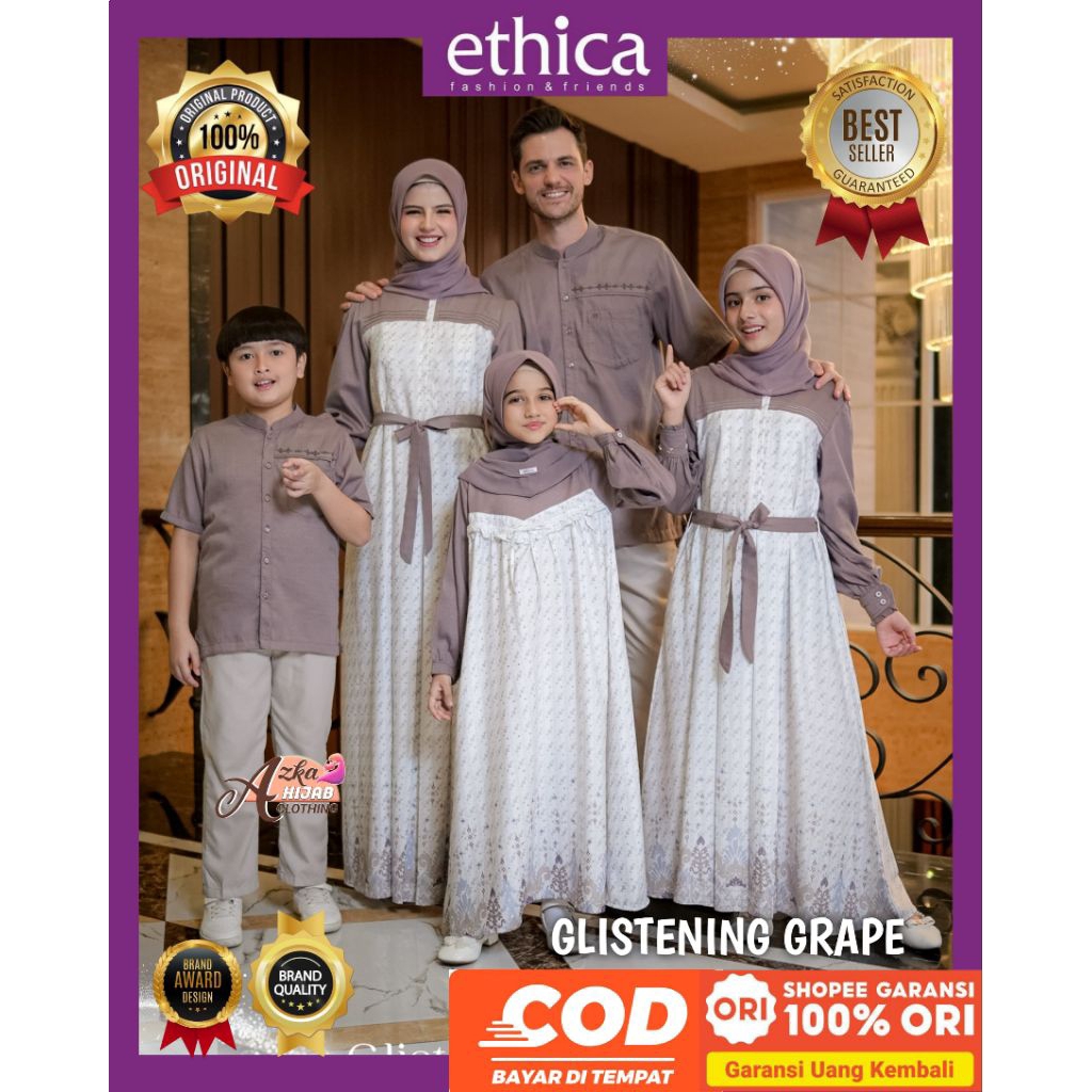 ETHICA Sarimbit Ethica Terbaru 2026 Ladiva Glistening Grape Ethica Original - Sarimbit Keluarga 2026