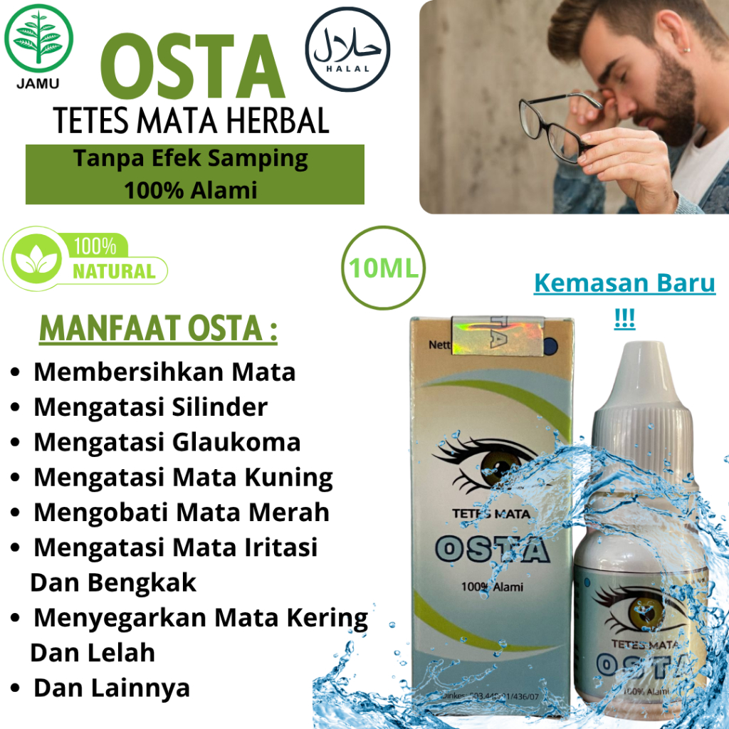 Obat Mata Berlemak Osta Tetes Herbal Atasi Mata Kering dan Gatal