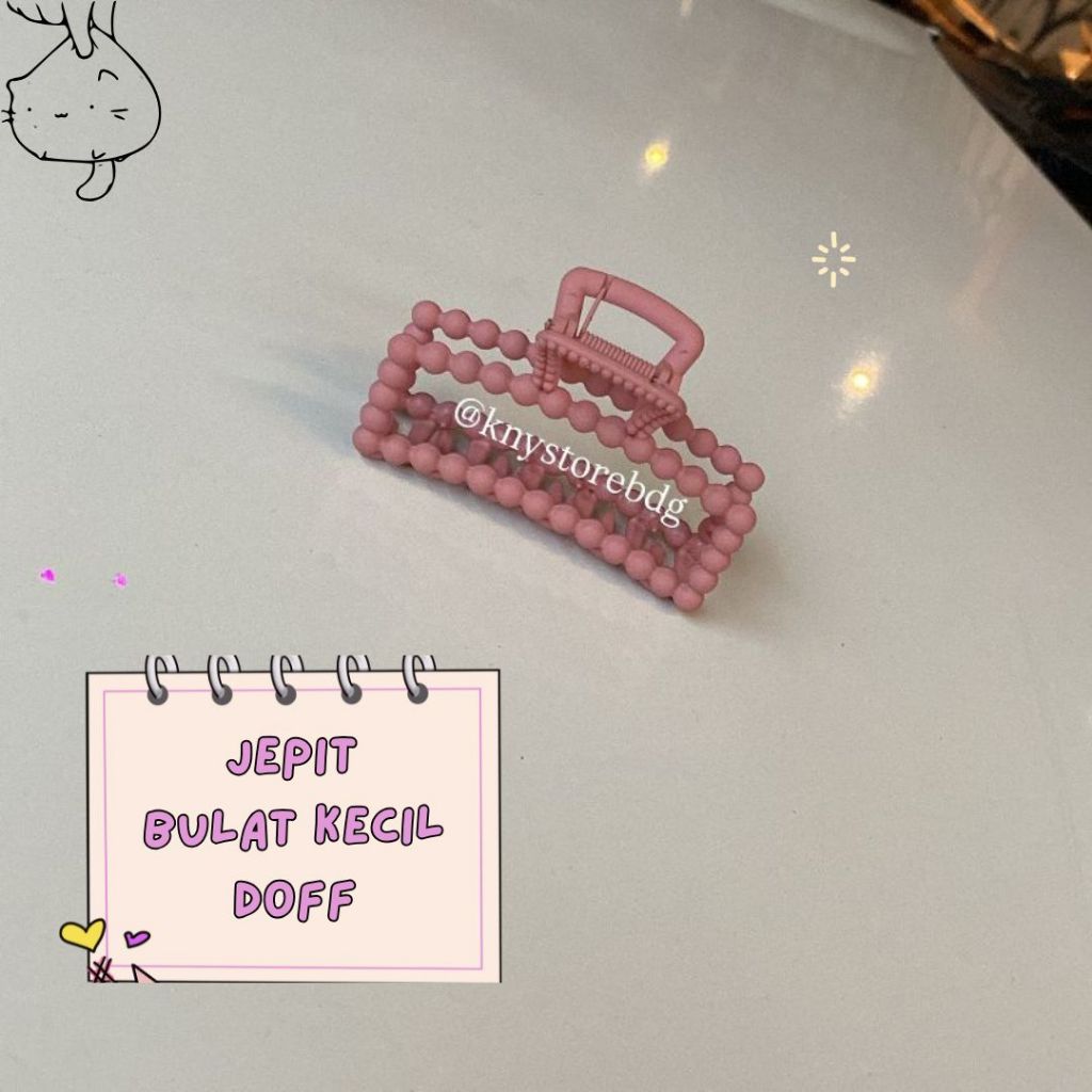JEPIT RAMBUT BULAT KECIL DOFF RANDOM