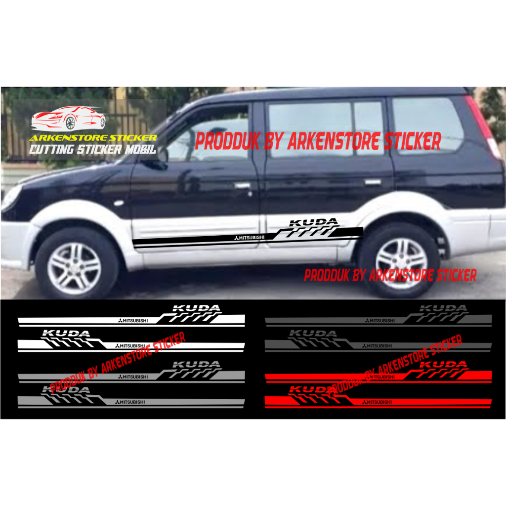 Promo sticker mobil kuda cutting sticker stiker mobil mitsubishi kuda stiker kuda