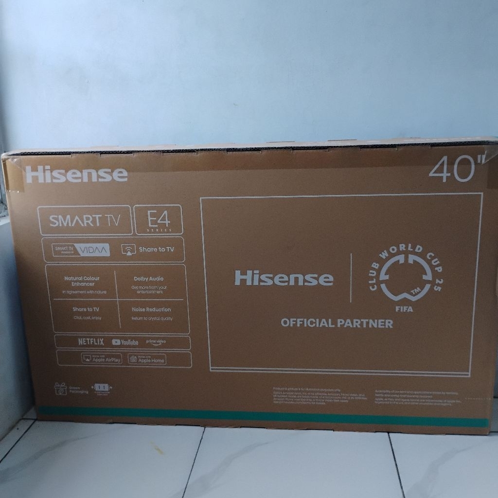 smart tv 40 inch Hisense 40E4 garansi 3 tahun