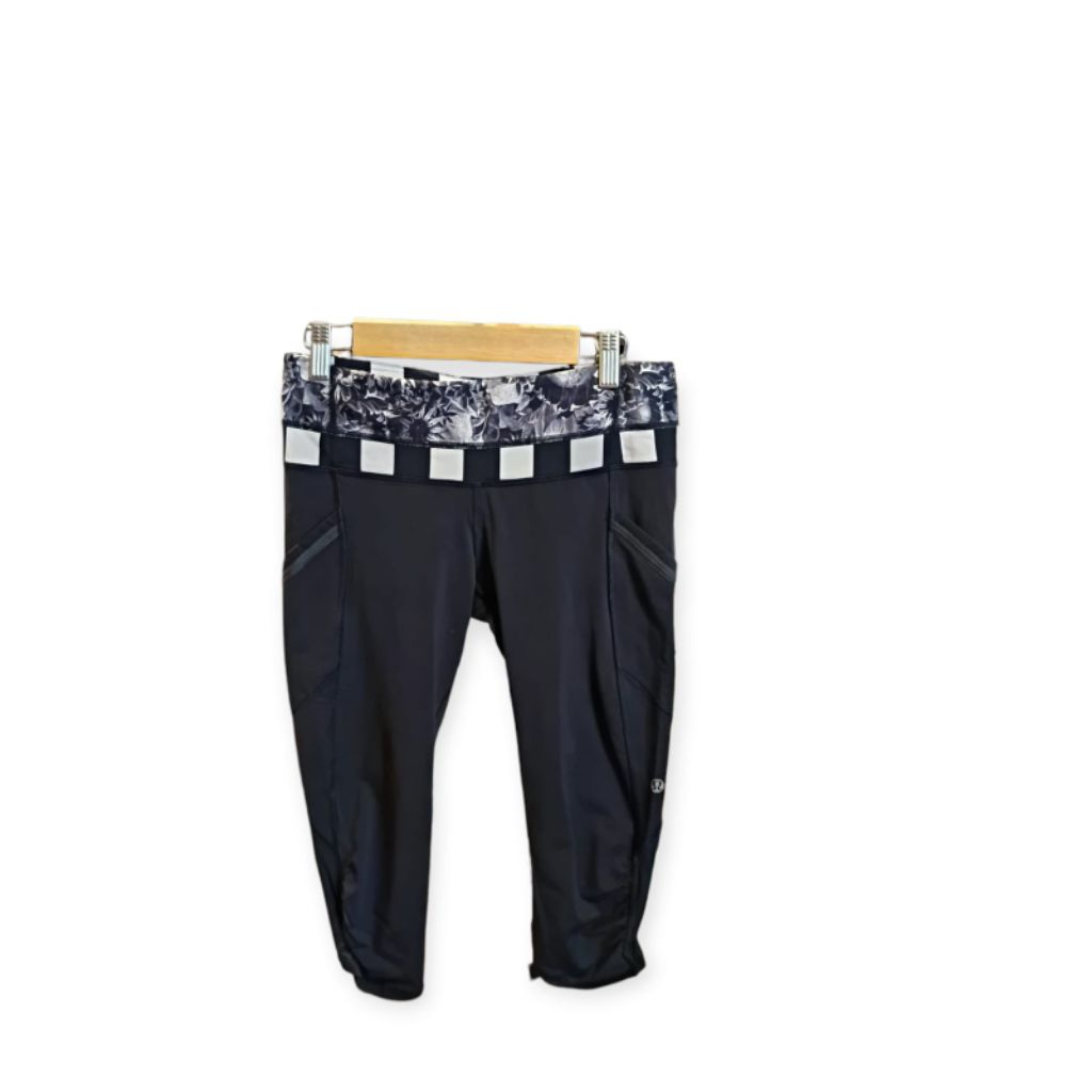 Lululemon Black Leggings Marathon Crop