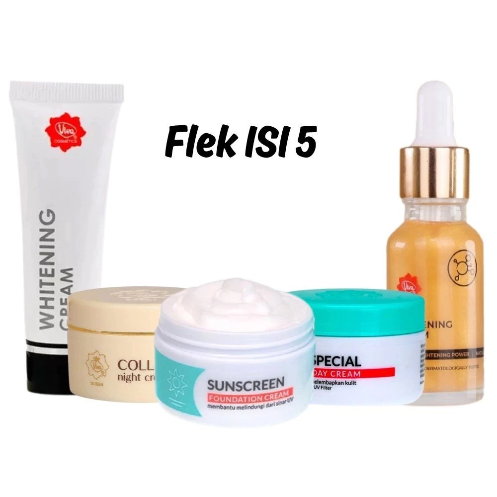 Viva Paket Anti Flek Isi 5 Produk Whitening Paket Skincare Viva