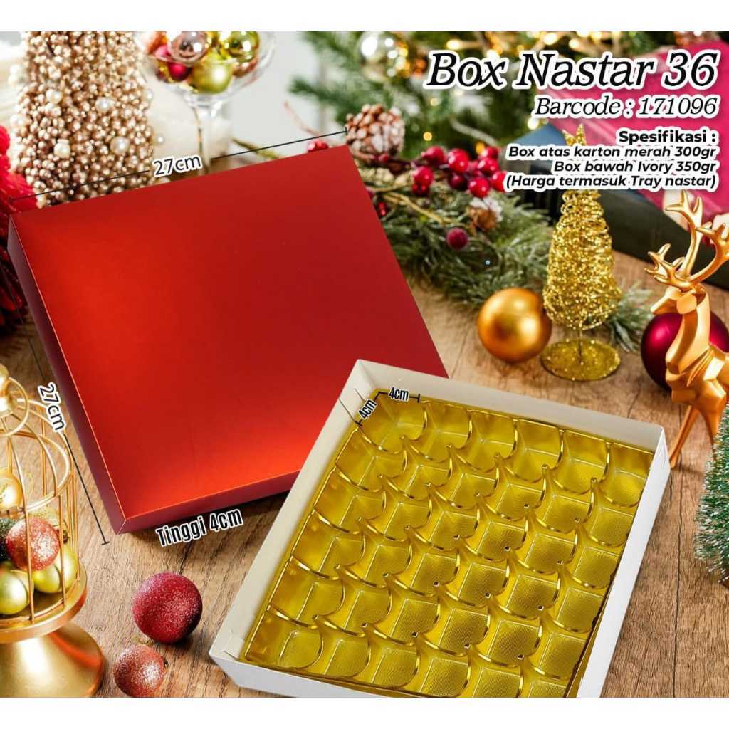 Box Nastar Chrismas sekat 36 Box Nastar sekat 36 Edisi Natal
