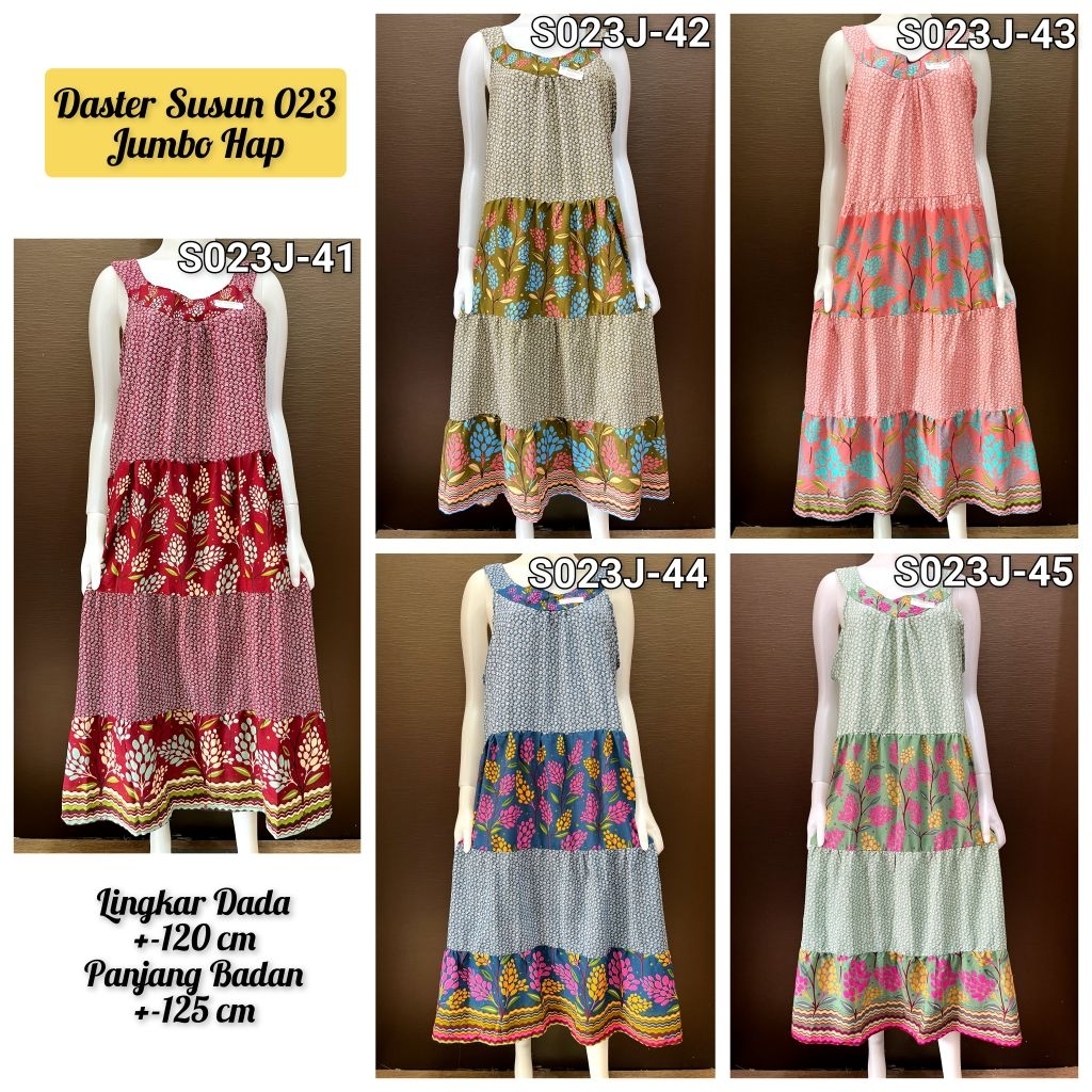 DASTER SUSUN JUMBO 023 YUKENSI TANPA LENGAN HAP ADEM RAYON PREMIUM