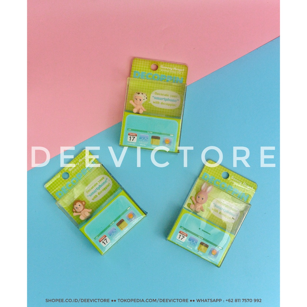 Sonny Angel Decoppin Mini Figure - Figur Koleksi Unik Pajangan Handphone
