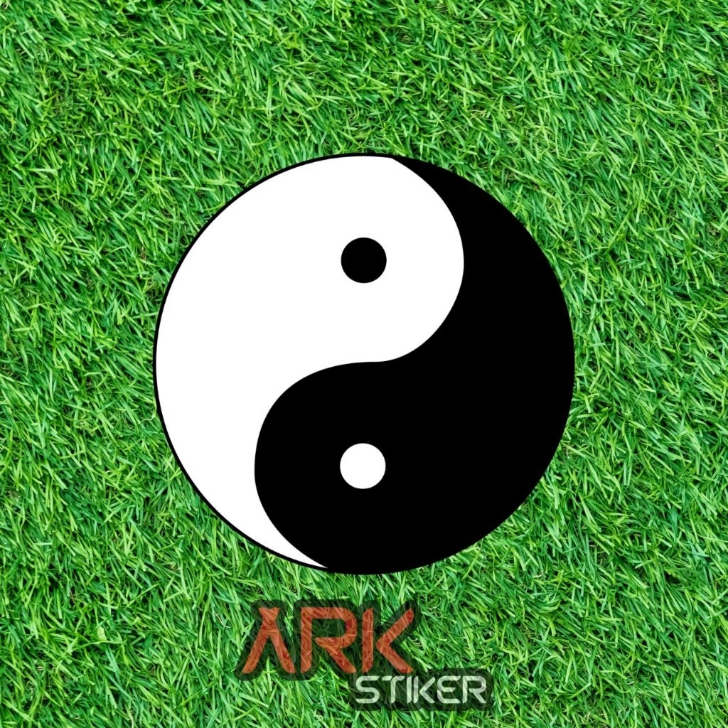 Printing Sticker Yin & Yang Logo