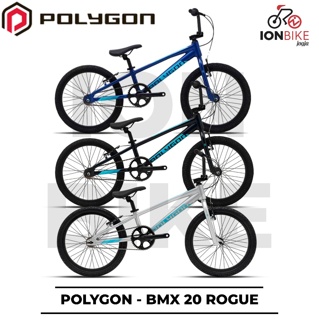 Sepeda BMX 20 Inch Polygon Rogue Frame Alloy Ringan Terbaru Murah Allumunium Lomba Kompetisi Jumper 