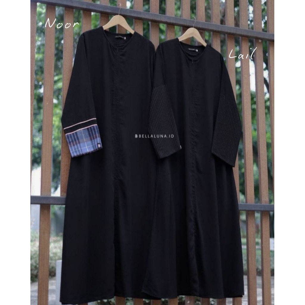 LAIL ABAYA JETBLACK BELLALUNA/ NOOR ABAYA JETBLACK BELLALUNA