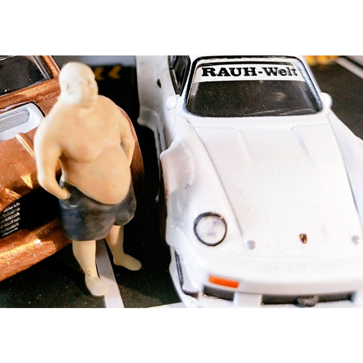 figure Skala 1:64 Dwayne Johnson Fat, The Rock Versi Gendut
