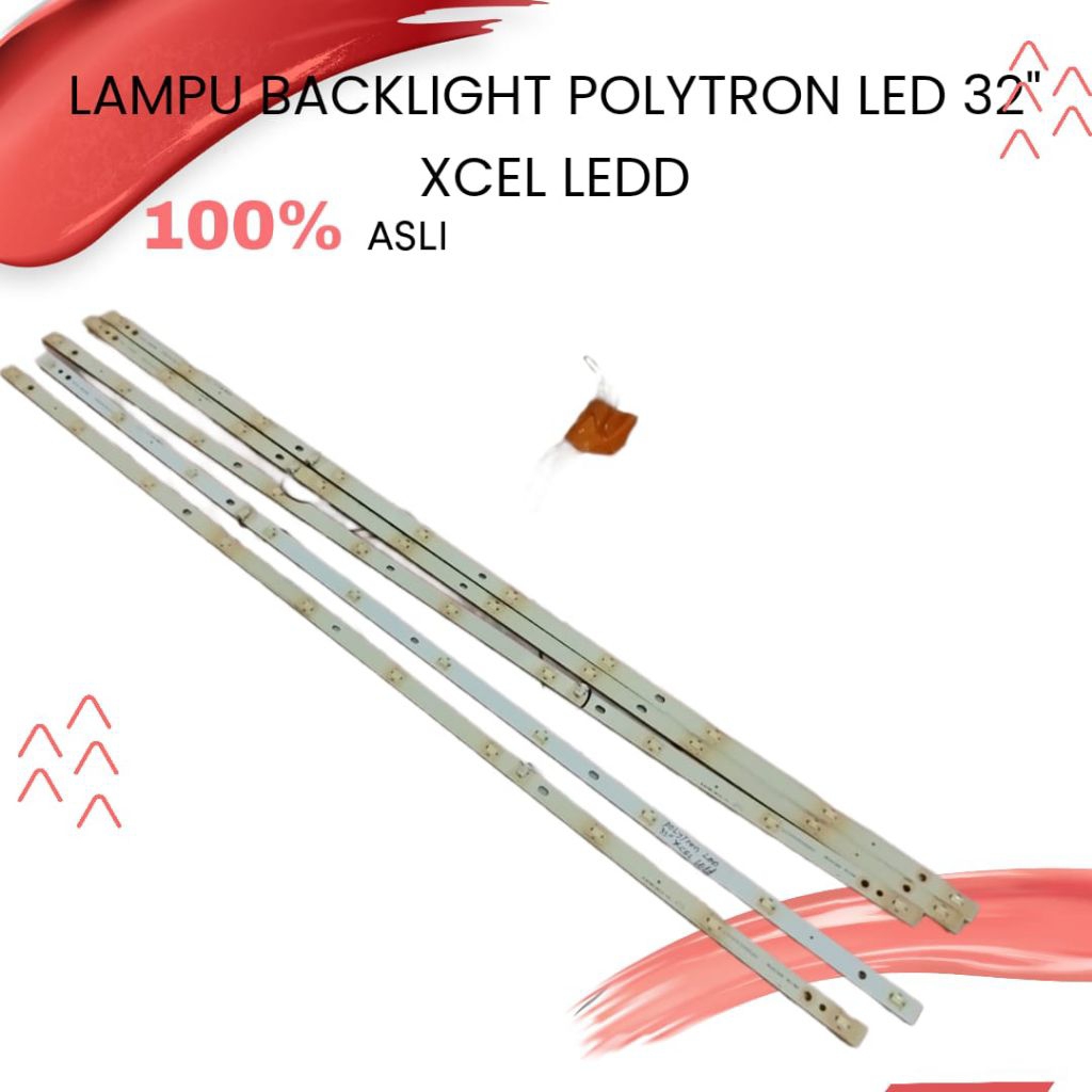 LAMPU BACKLIGHT POLYTRON LED 32" XCEL 5BATANG ORIGINAL LEDD