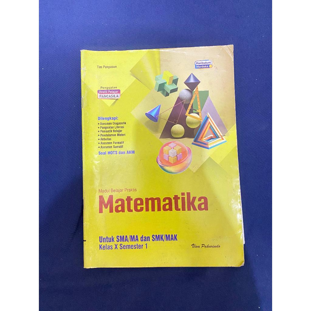 Buku LKS Matematika Untuk SMA/SMK Kelas X Semester 1 Kurikulum Merdeka Viva Pakarindo