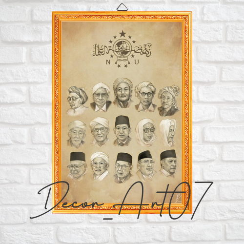 KUMPULAN ULAMA NU - FOTO POSTER WALLDECOR / HIASAN DINDING / FOTO ULAMA -Dekor_Art07.ID