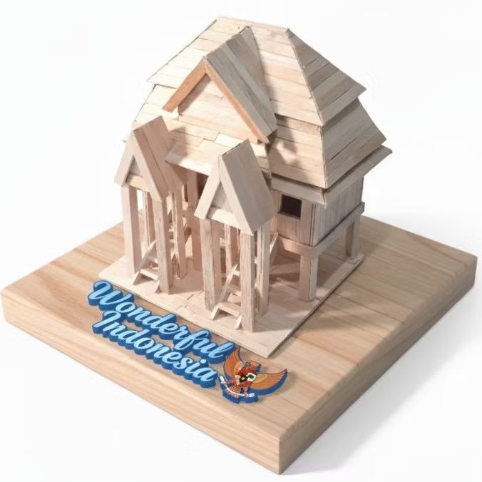 rumah adat provinsi bengkulu (bubungan lima)