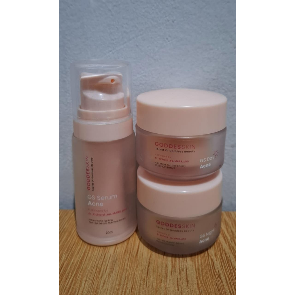 Goddesskin Preloved - BUNDLING Serum Acne + Night Cream (Bonus Day Cream)
