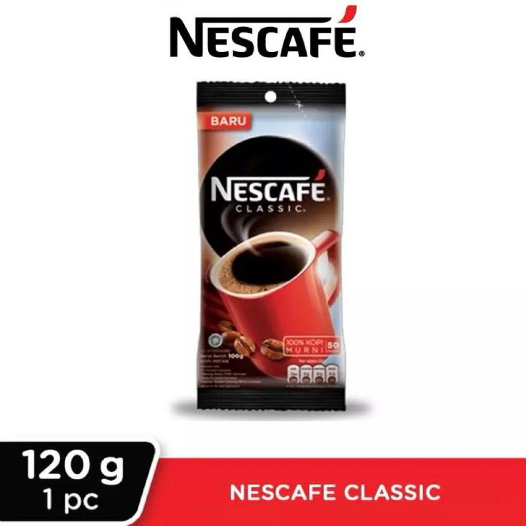 Nescafe Classic 120gr Vending Machine Kopi Hitam Kemasan Besar