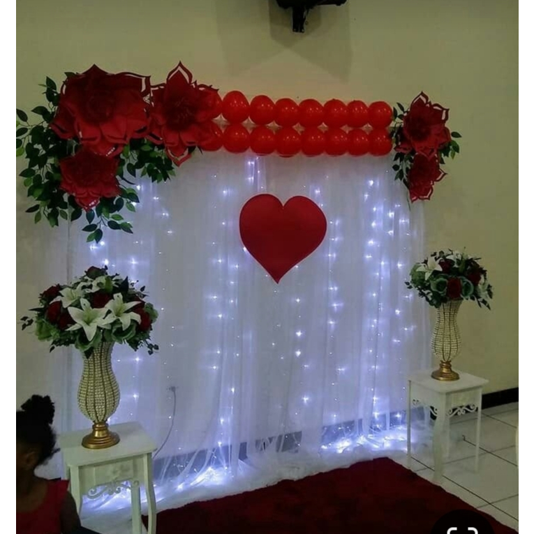 tirai kain tulle tinggi 350cmbackdrop backgrund kain tile sku 97