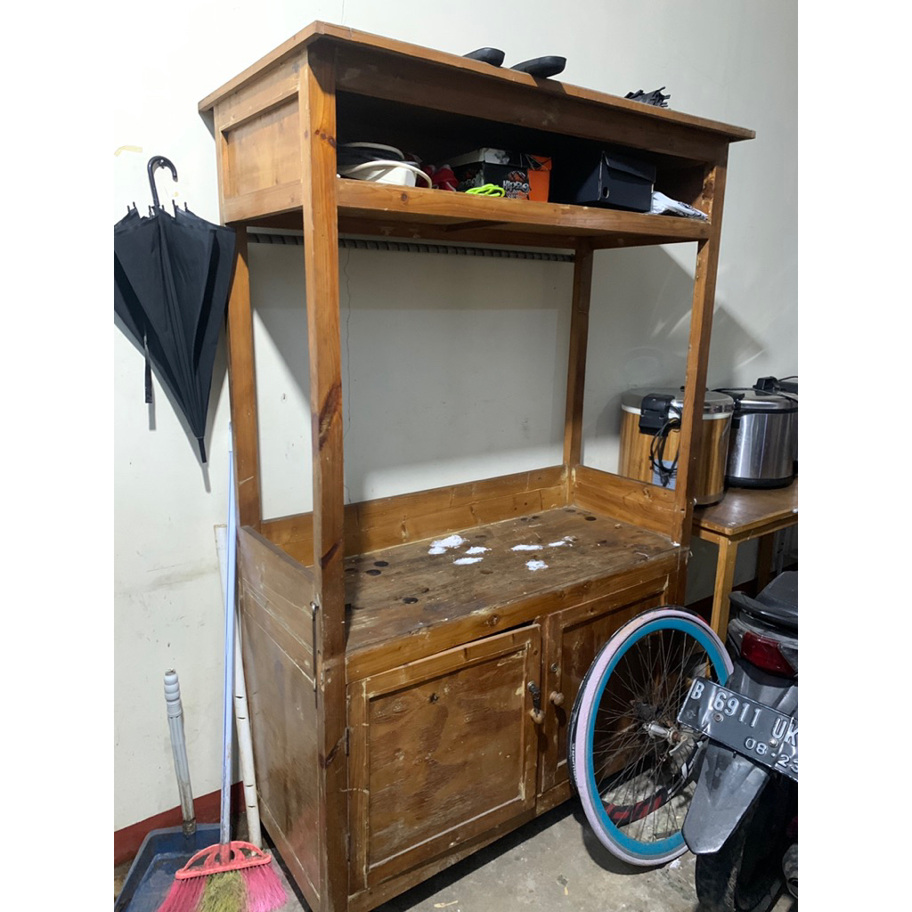 Grobak jualan kayu kokoh bekas-nego