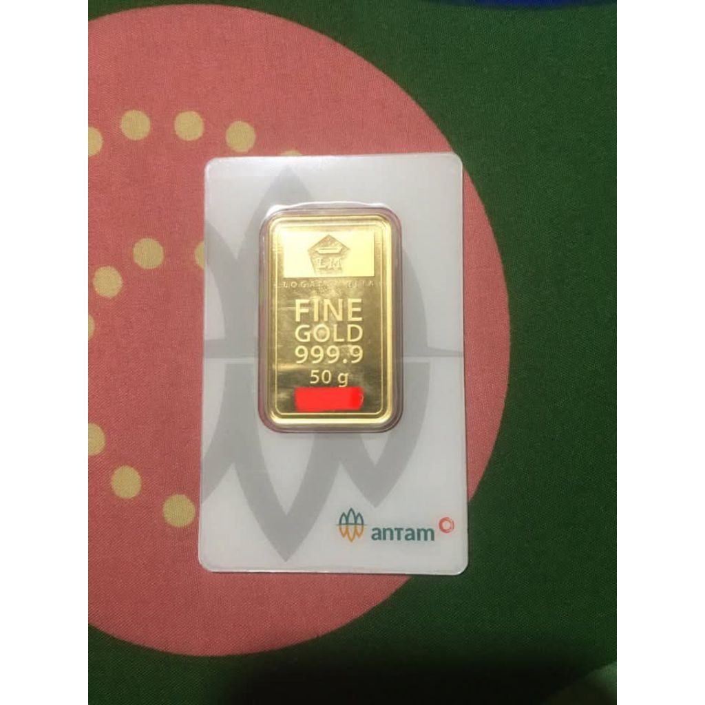 Lm antam 50gr 999,9 certieye 2023 original