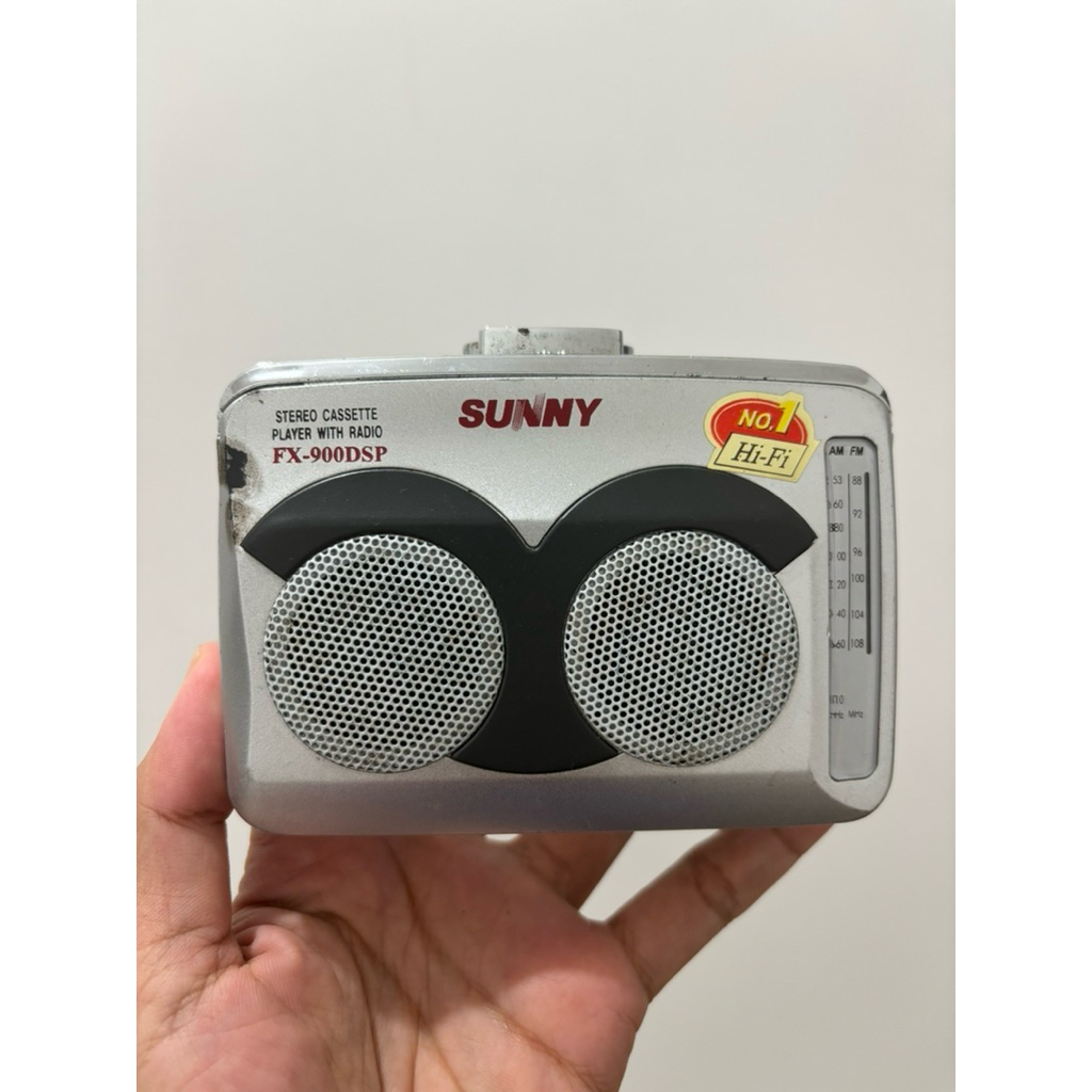 Walkman radio tape sunny FX-900DSP jadul lawas kuno koleksi kolektor