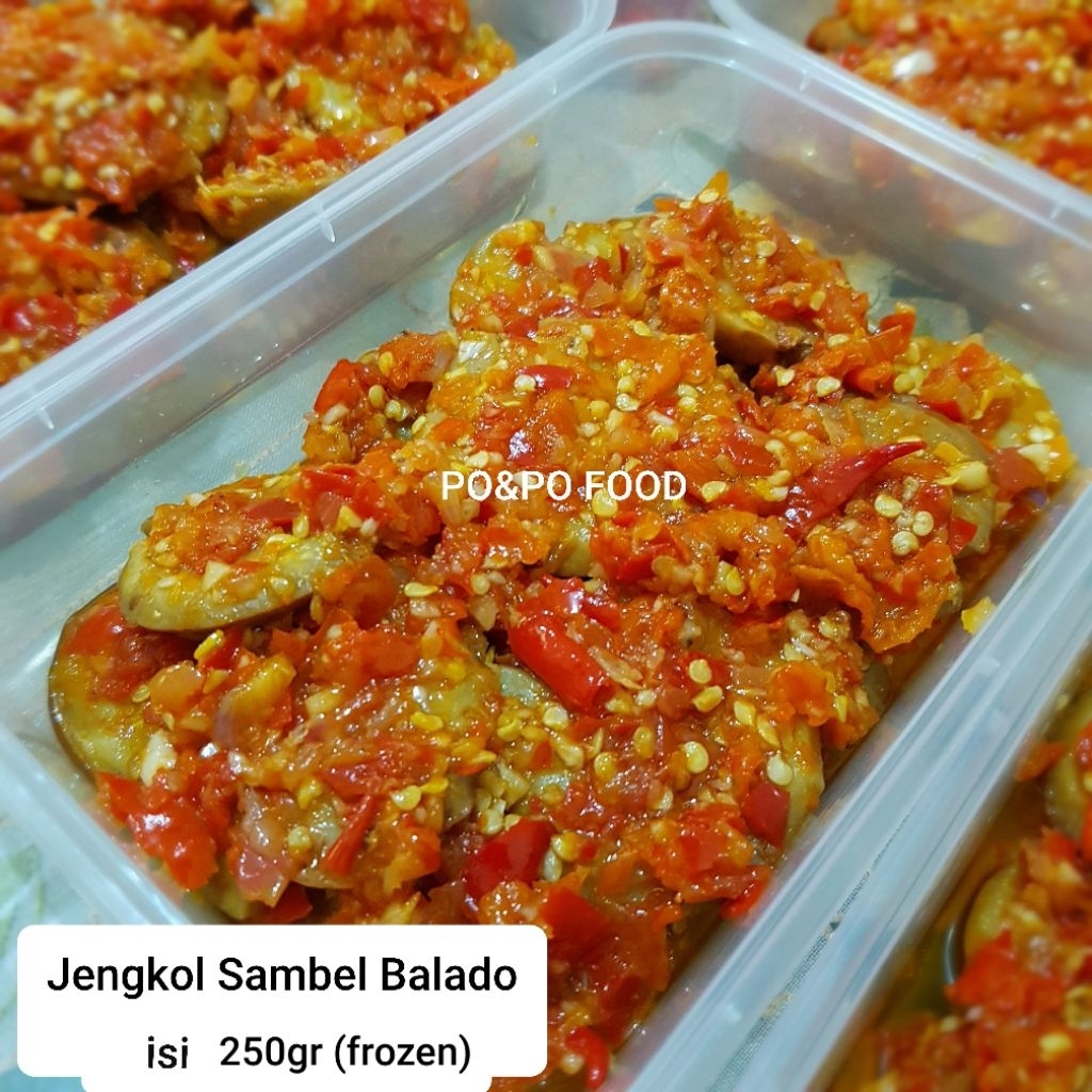 Jengkol Sambel Balado 250gr Frozen | Jengkol empuk legit | Sambalado | Lauk frozen food praktis ting