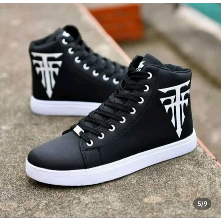 Sepatu Sneakers Tinggi Pria Vulkanis Fashion Jhonatan / Sepatu Sneakers Pria HY05