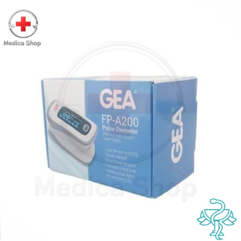 GEA Pulse Oximeter FP-A200/alat ukur oksigen dalam tubuh/saturasi oksigen GEA FP-A200