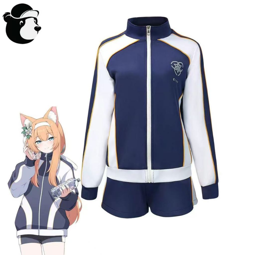 Blue Archive cosplay costume Iochi Mari cosplay costume and wig Iochi Mari gymnastics uniform