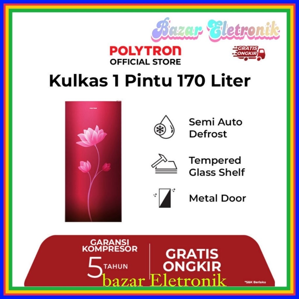 KULKAS POLYTRON PRB 179