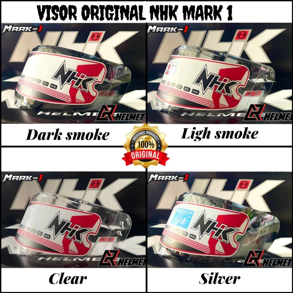 [original] kaca visor helm NHK mark 1 elite | mark 1 solid / helm fullface