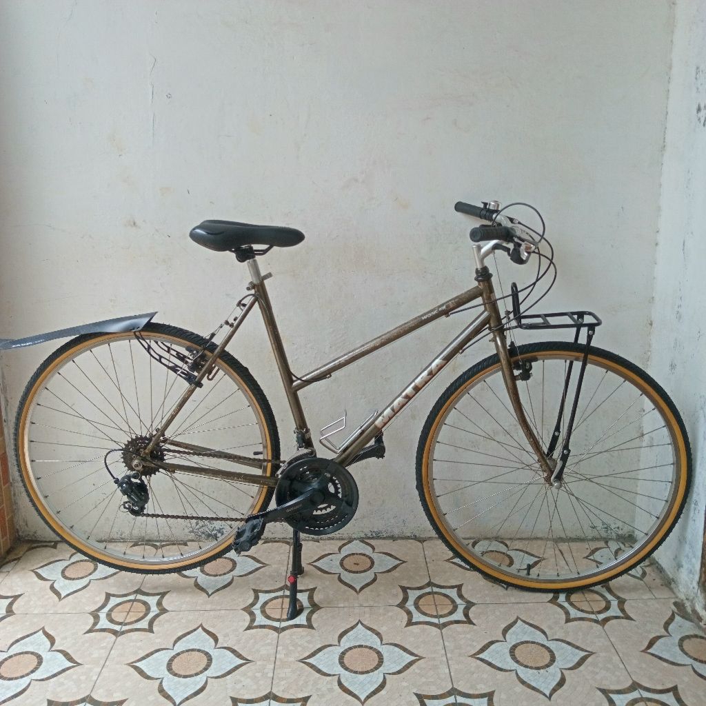 SEPEDA COMMUTER BIKE FEDERAL CYCLE MATRA WONDER CAT VINTAGE MTB BAN 700C JADUL CAT DECAL ORIGINAL TU