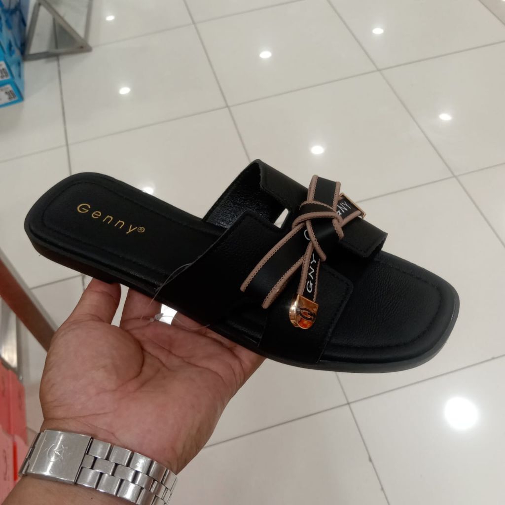 GENNY SANDAL TEPLEK WANITA - SANDAL FLAT WANITA - ORIGINAL