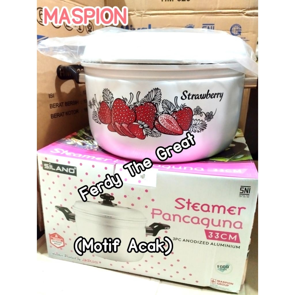 Panci pancaguna 33cm tutup kaca / panci serbaguna tutup kaca / panci jawa maspion tutup kaca / panci