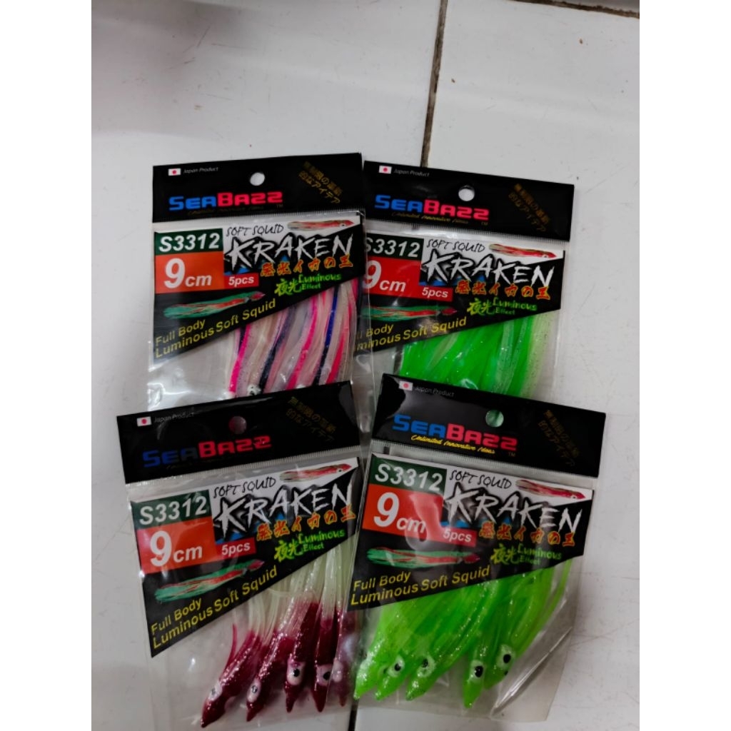 Soft Lure Cumi Karet Octopus Isi 5pcs SeaBass Recomnd Untuk Jiging