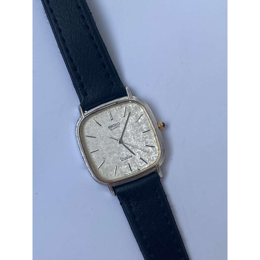 Seiko tank Dolce palladium snowflake dial jam tangan vintage