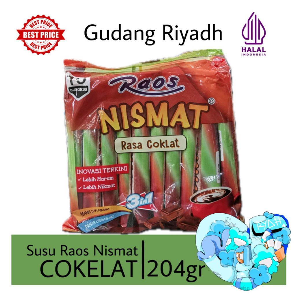 Susu Raos Nismat Rasa Coklat Renceng