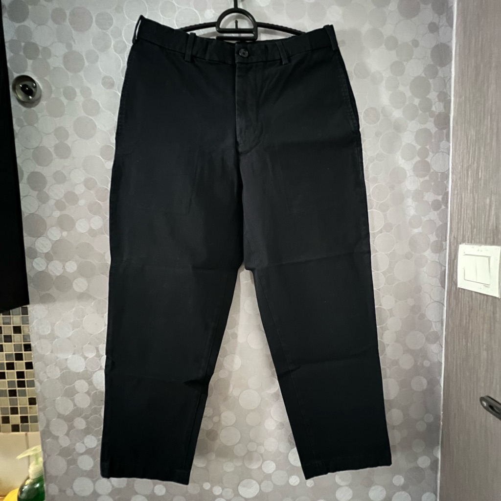 Uniqlo Celana Smart Ankle Pants Navy ORI