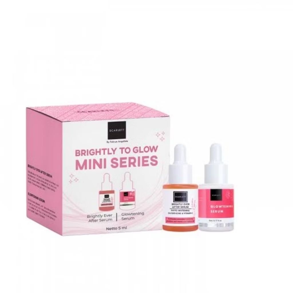 SCARLETT Serum Mini Series 1 Box [ 2Pcs ] Whitening Ever After + GlowteningPencerah Wajah