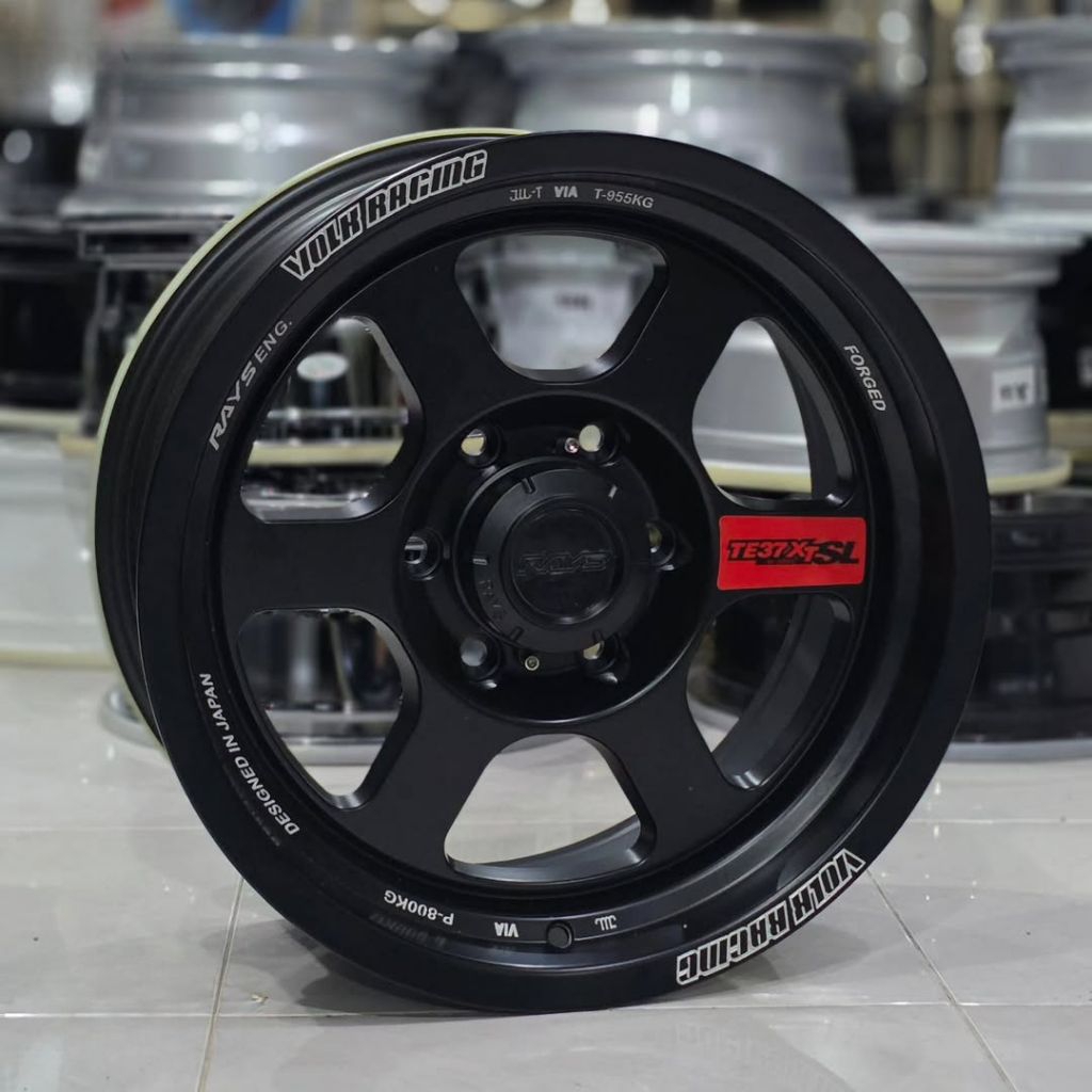 velg mobil te37 xt sl r17 pcd 6x139,7 lebar 8 velg mobil ring 17 pajero Hilux velg racing r17 velg m